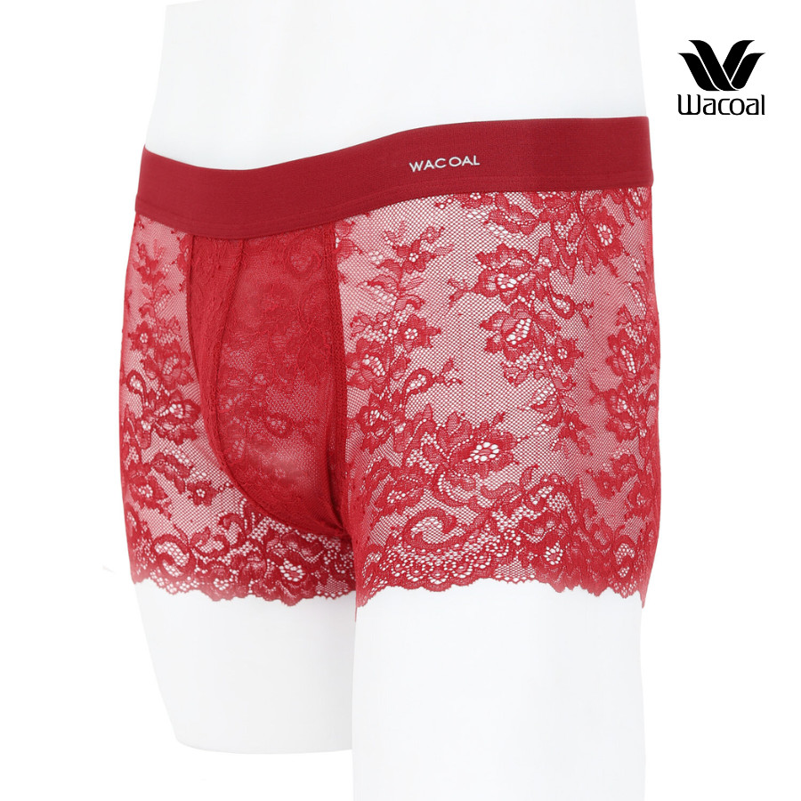 Quần lót nam Wacoal IWX2652 boxer phối ren thoáng khí mềm mại, phá cách nam tính