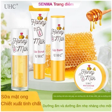 🔥🔥🔥Bộ Dưỡng Môi Mật Ong UHC Honey & Milk Lip Balm / Lip Scrub / Lip Oil / Lip Sleeping Pack