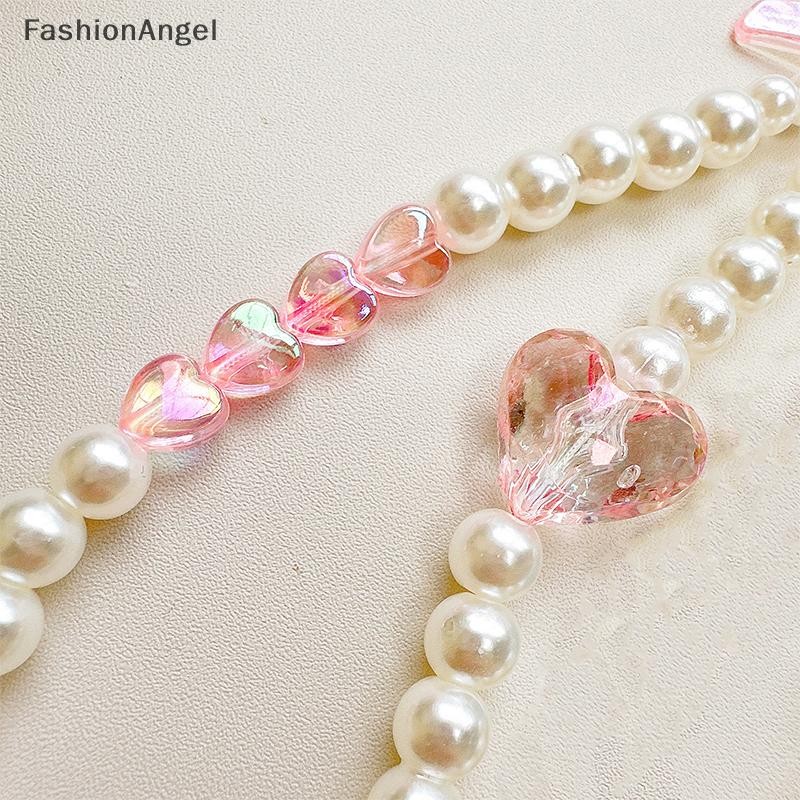 FashionAngel Ngọc Trai Tình Yêu Mặt Dây Chuyền Móc Khóa Đính Hạt Dây Điện Thoại Trang Trí Phụ Kiện Quà Tặng Ngăn Ngừa Mất Điện Thoại Di Động Dây VN