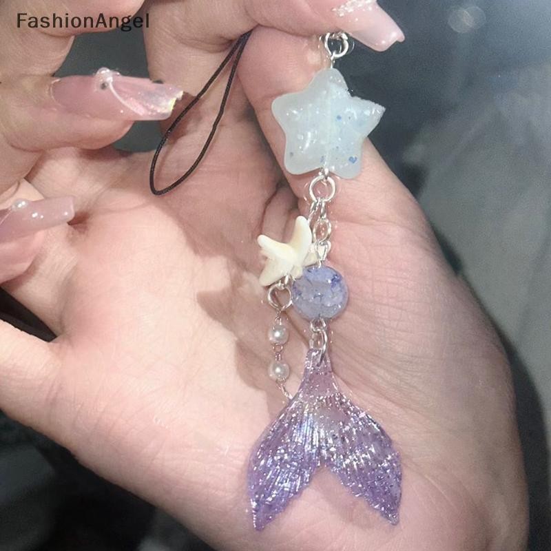 FashionAngel Trò Chơi Tình Yêu Và Không Gian Sâu Rafayel Cosplay Cặp Đôi Dây Xích Điện Thoại Đuôi Cá Mặt Dây Chuyền Móc Khóa Túi Trang Sức Chống Đỡ Phụ Kiện Quà Tặng VN