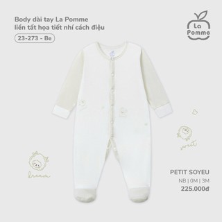La pomme AW025 BST sơ sinh La Pomme họa tiết nhí cách điệu - Be T8.4
