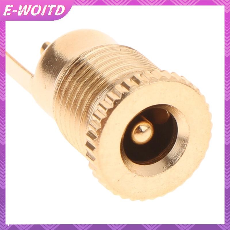 E-WOITD Mạ Vàng 30V 10A Đầu Nối Dòng Điện Cao 5.5x2.1MM 5.5x2.5MM Điện Nữ Jack Ổ Cắm Đai Ốc Bảng Gắn Adapter Kết Nối HNVN