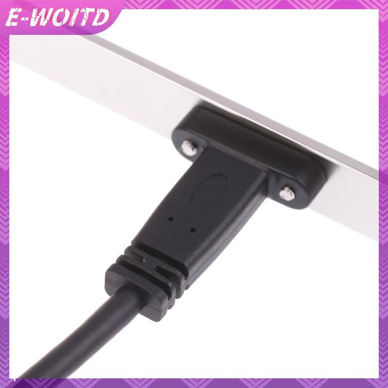 E-WOITD 1 Cái Type-E Sang USB-C Loại C Nữ Kết Nối Dây Cáp Nối Dài Có Bảng Điều Khiển Gắn Vít 30 / 50cm USB 3.2 Bảng Điều Khiển Trước Đầu E-WOITD