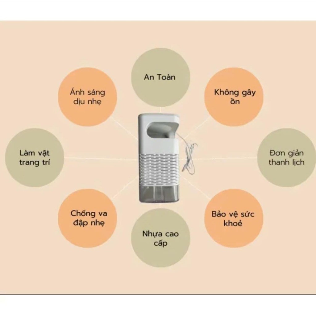 [ LỖI 1 ĐỔI 1 ] Máy Bắt Muỗi LOẠI 1 An Toàn và Tiện Lợi Kèm Theo Đèn Ngủ Êm Dịu Hoạt Động Im Lặng Không Gây  Ồn BB-952