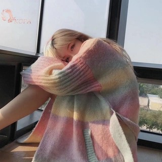 KOPA Gradient Nhiều màu sắc Mohair Sợi cầu vồng nhiều màu 165 mét Sợi mềm dệt tay để đan móc áo len VN
