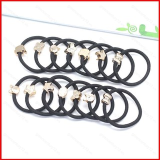 Dây buộc tóc cao su đen bền, độ đàn hồi cao, phụ kiện tóc Hàn Quốc