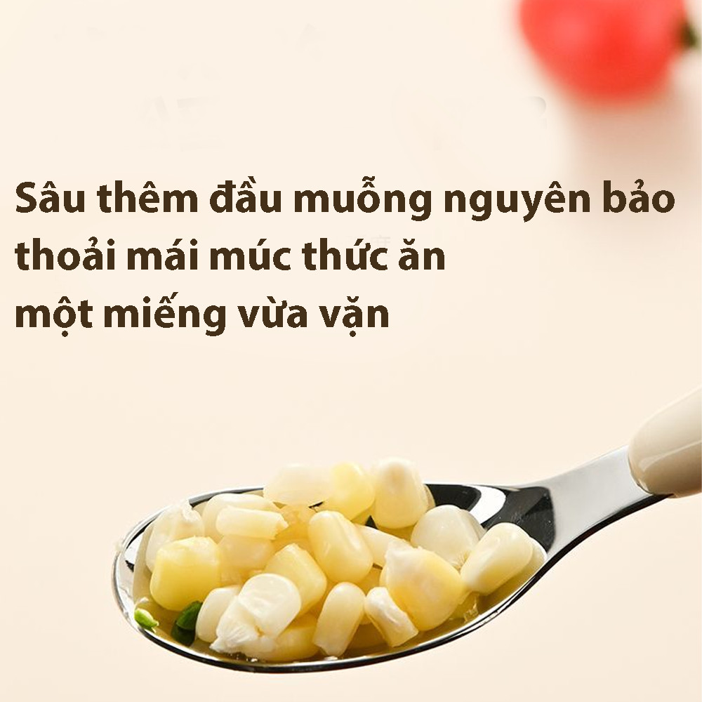 Muỗng cho em bé 304 Thép không gỉ thìa dễ thương muỗng quần áo trẻ em