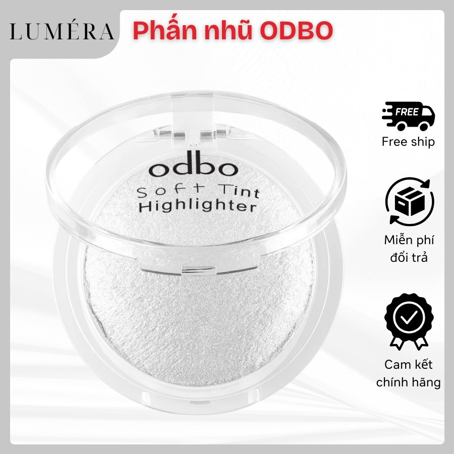 Phấn Bắt Sáng ODBO OD173 Mini Tạo Khối Soft Tint Hightlighter Có Nhũ Chuẩn Makeup 4g