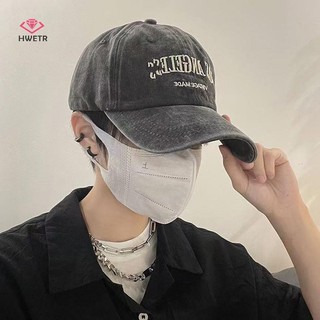 Bóng chày denim cotton cổ điển cổ điển có chữ thêu mềm mại, phù hợp cho cả nam và nữ