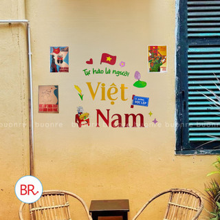 [2/9]Bộ Chữ Gỗ Trang Trí Tự Hào Là Người Việt Nam-Decor Quốc Khánh,Treo Nhà Cửa,Quán Cafe,Lớp Học,Sự Kiện Yêu Nước
