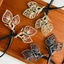 Elegant Hair Bun Holder Luxurious Crystal Decorative Foliage for Women Girl