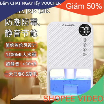 (Ship2tuan) Máy hút ẩm Máy hút ẩm gia đình Máy hút ẩm phòng tắm nhỏ Máy hút ẩm mini phòng ngủ chống ẩm trong nhà