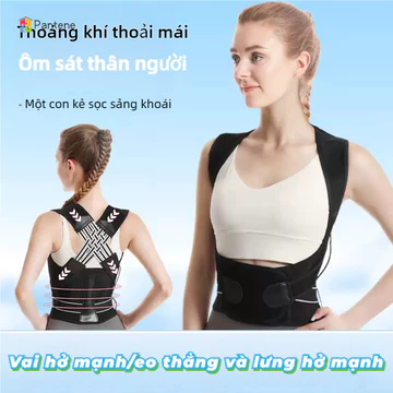 Đai chống gù lưng PANTENE Đai đeo chống gù thế hệ mới giúp kéo thẳng lưng nâng đỡ vòng 1 vận động
