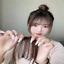 Roy Air Bangs Hairpiece Đen Nâu Tổng Hợp - Phù Hợp Cho Nữ Và Bé Gái