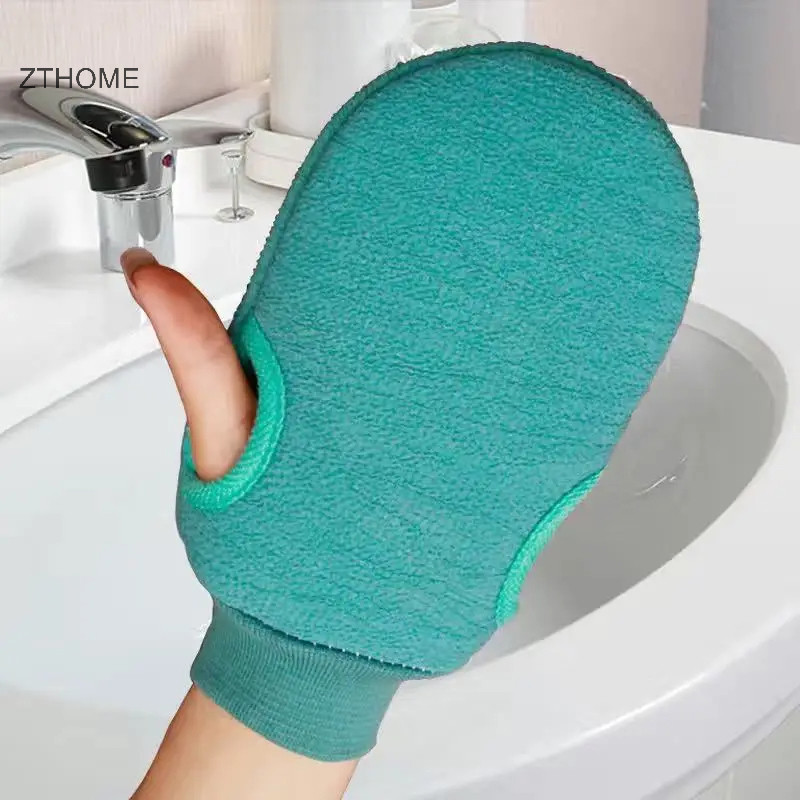 Zthome 1 Tắm Để Lột Tẩy Tế Bào Chết Làm Sạch Cơ Thể Tẩy Tế Bào Chết Găng Tay Chà Da Chết Cho Tắm Body Bàn Chải Khăn Spa Bọt Body Massag HOT
