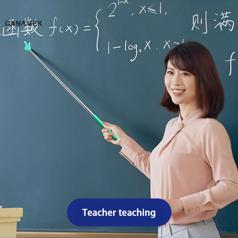 Canamek Con trỏ giáo viên có thể thu vào Thiết kế ngón tay Thép không gỉ Kính thiên văn Trường dạy Con trỏ Dính Đồ dùng giáo viên cho lớp học CSF