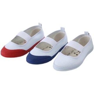 Giày trắng trẻ em Lutai Sơn Đông, vải canvas, nam nữ, dùng cho khiêu vũ, thể dục, trường học, hoạt động