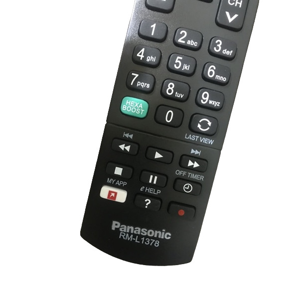 tay điều khiển remote từ xa TV Panasonic RM - L1378-kèm pin-tay đầu bấm TV Panasonic RM-L1378