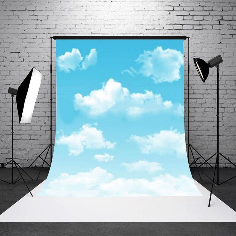 [Cosyh] Phông nền nền nền bầu trời xanh đám mây trắng để chụp ảnh Studio mới