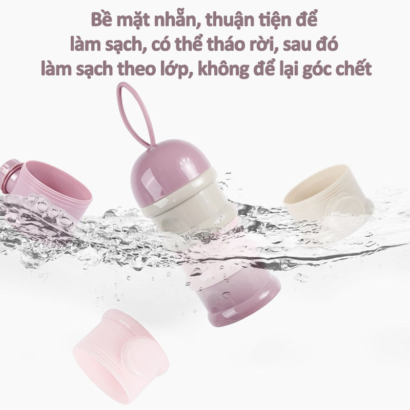 【3/4ngăn】Hộp chia sữa độc lập，Hộp chia sữa，Hộp chia sữa 3 tầng và 4 tầng tiện dụng cho bé，có quai cầm rất tiện lợi