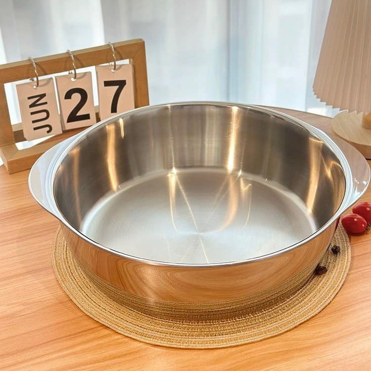 Nồi Chockmen 20cm Không Nắp CKM31 CKM32 CKM33. Nồi Kiêm Âu Thau Đun Nấu Được Mọi Loại Bếp