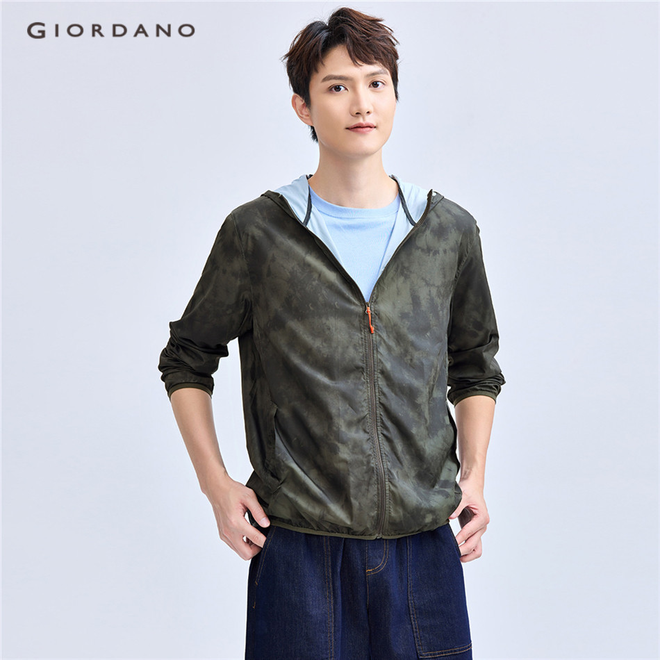 GIORDANO MEN Sun protective hooded skin windbreaker 01070001 Shopee Vi t Nam