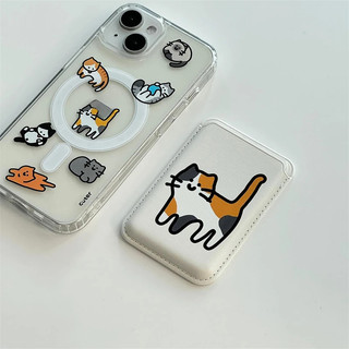 Ốp điện thoại dễ thương chống sốc hình mèo hoạt hình cho Iphone 8Plus 12mini 13mini 16promax Xs XR XSMAX 11pro Max 16pro 12 13 14 15 Pro Max Ốp lưng mềm 14promax