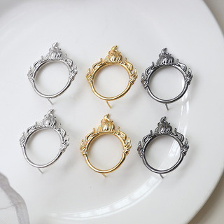 Little Devil A Piao Ngọn Lửa Phụ Kiện Tựa Lưng Mạ Đồng Thật Vàng Tự Làm Handmade Trang Sức Baroque Ngọc Trai Nước Ngọt Tựa Lưng
