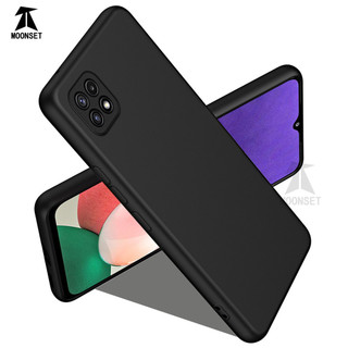Dành Cho Samsung A22 5G Ốp Lưng Silicon Lỏng Nâng Cấp Có Cạnh Vuông Bảo Vệ Camera Mềm Chống Trầy Xước Lớp Lót Microfiber Chống Sốc Mỏng Vỏ