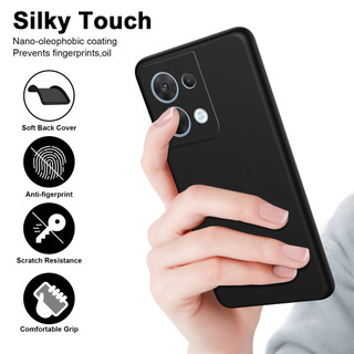 Dành Cho OPPO Reno 8 Pro 5G Ốp Lưng Silicon Lỏng Nâng Cấp Có Cạnh Vuông Bảo Vệ Camera Mềm Chống Trầy Xước Lớp Lót Microfiber Chống Sốc Mỏng Bao