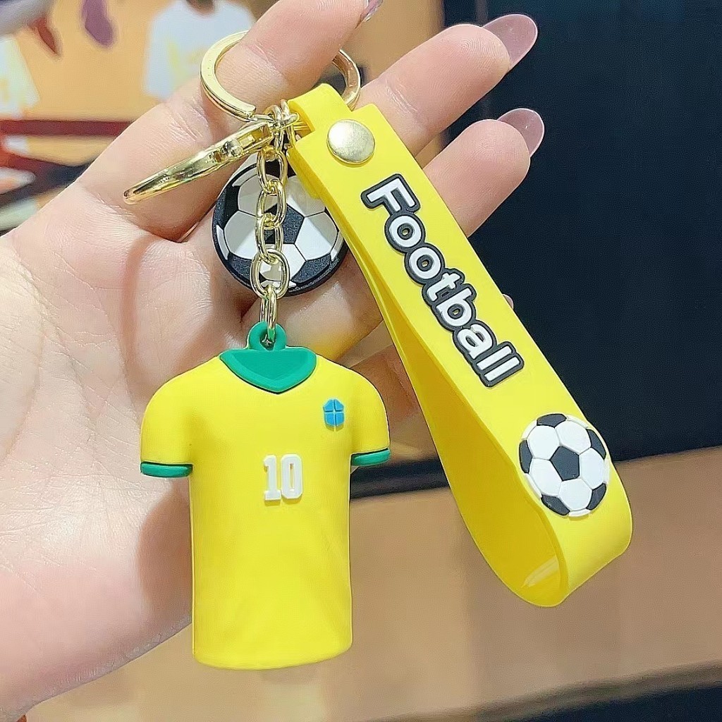 Neymar xung quanh ngôi sao bóng đá Brazil vận động viên ngôi sao bóng đá acrylic mặt dây chuyền móc khóa nổi tiếng inter