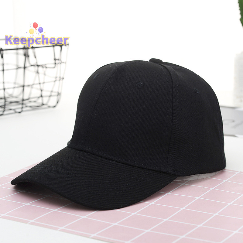 [Keepcheer] Mũ Unisex Mũ che nắng cong trơn Mũ bóng chày chống bụi ngoài trời Màu trơn Thời trang Mũ giải trí có thể điều chỉnh Mũ nam nữ [Mới]