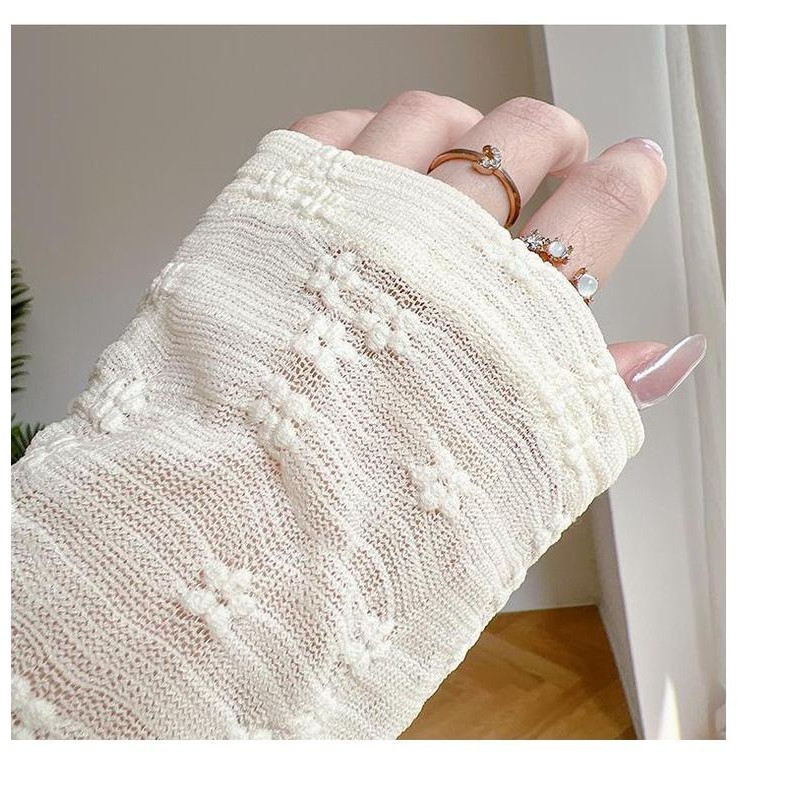 Áo cardigan , Áo khoác lưới hoa nổi điệu đà - A236 Nhung Nữ Top Women Voi