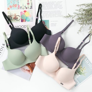 Áo ngực đẩy liền mạch một mảnh gợi cảm phong cách Anh Áo ngực mềm mại, thoáng khí, không dây có đệm đệm để tạo ra sự tách rời gợi cảm