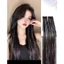 Tóc Giả Nối Dài Tóc Mảnh THẺ ĐƠN Dài Thẳng MIX KIM TUYẾN Lấp Lánh QiQiShop