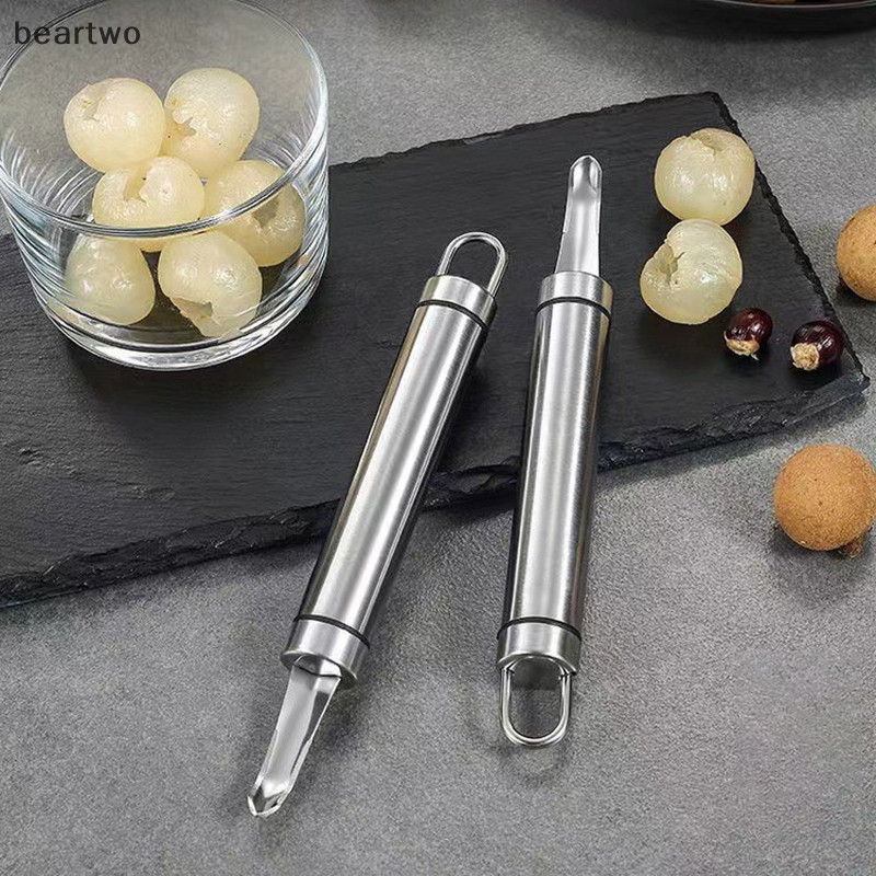 < Beartwo > 1 Dụng Cụ Tẩy Longan Lê Litchi Corer Trái Cây Cho Nhà Hàng Gia Đình Tiện Ích Nhà Bếp (Thép Không Gỉ) Đẹp