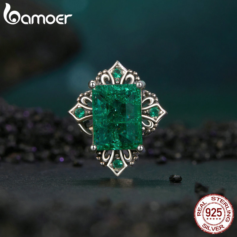 Bamoer 925 Sterling Sliver Charm Skull Cross Mặt dây chuyền Phụ kiện cho vòng tay