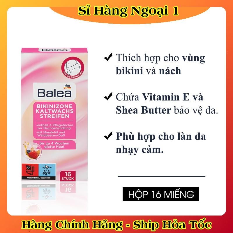 Miếng tẩy lông mặt, ria mép, lông mày, bikini Balea của Đức - Date mới Đủ Bill (Shop có che tên SP)