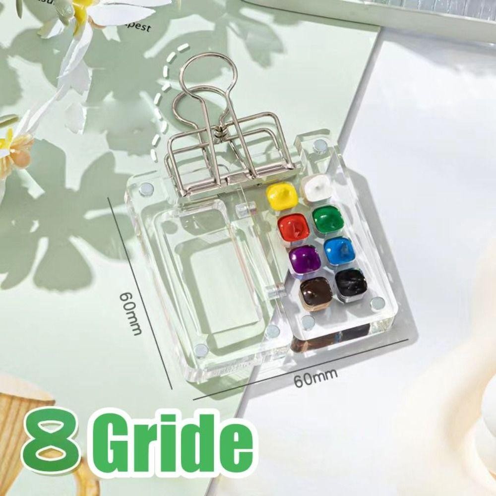 Hộp Sơn Lưới CAO CẤP, Đồ Dùng Tranh Bền Đẹp Bảng Sơn Du Lịch, Có Kẹp Quà Tặng Cho Nữ Acrylic Du Lịch Khay Sơn Hộp