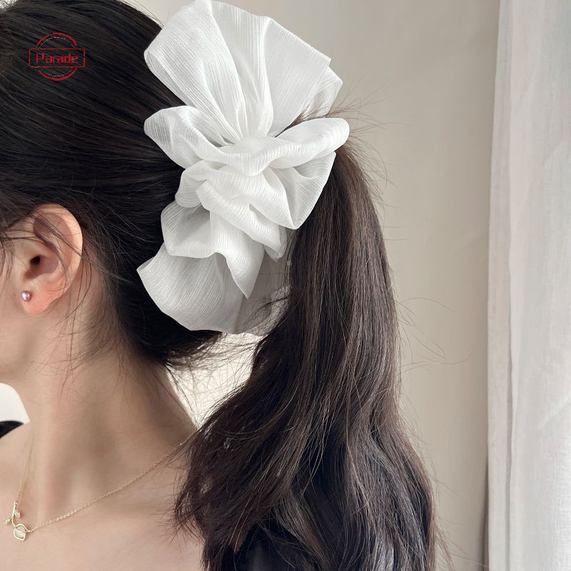 Diễu Hành Thời Trang Tuyn Nơ Lớn Đám Mây Lấy Kẹp Thanh Lịch Retro Nữ Lưới Sợi Đuôi Ngựa Bím Vuốt Kẹp Phụ Kiện Tóc Quà Tặng Mũ Đội Đầu VN