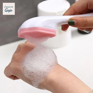 GOJO Cọ Rửa Mặt Tẩy Tế Bào Chết Loại Bỏ Mụn Đầu Đen Chất Liệu silica gel Mềm Mại Hình Bàn Chân Mèo Chuyên Nghiệp