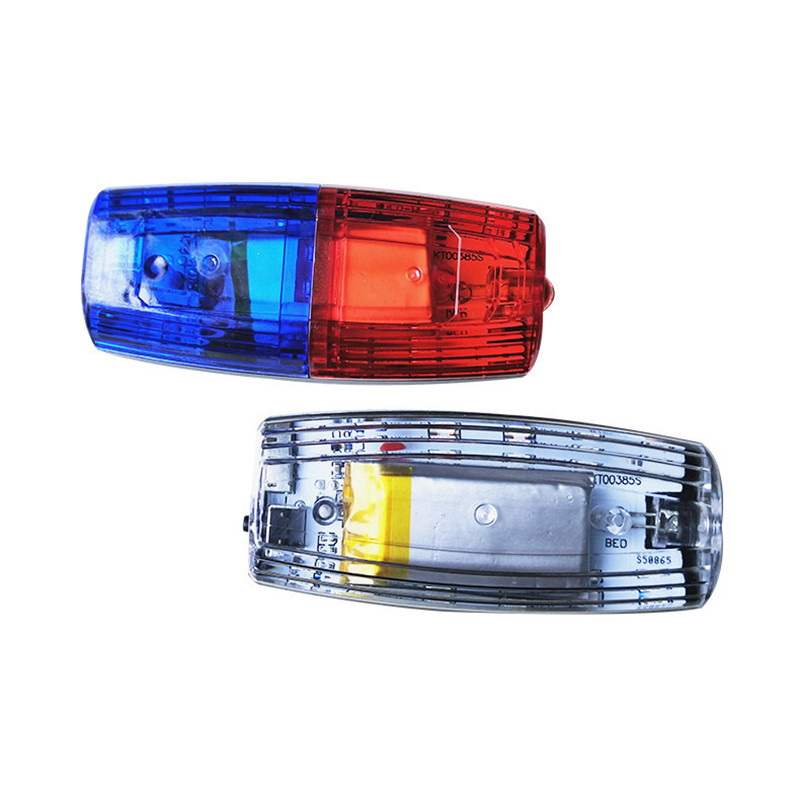 Tmoy Đỏ Xanh Dương LED Vai Cảnh Báo Ánh Sáng Cảnh Sát Vai Kẹp Ánh Sáng Vệ Sinh Công Nhân An Toàn Tuần Tra Báo Động Đèn Flash Tín Hiệu Nhấp Nháy Đèn TCVN