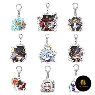 Honkai: Móc khóa Star Rail firefly Sam hình mặt dây chuyền acrylic biểu tượng cảm xúc Aventurine