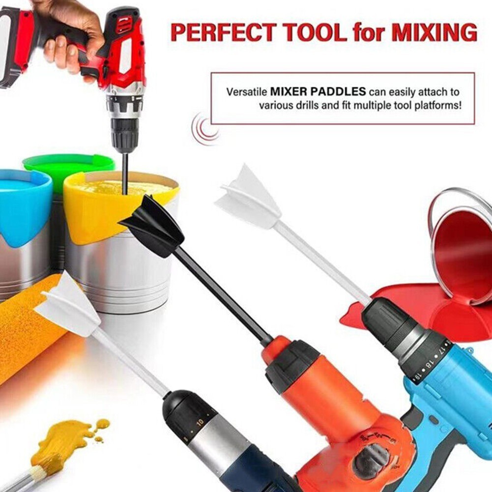 ✨Leym✨Máy trộn Epoxy Máy khoan sơn đính kèm Mái chèo Chất lỏng ổn định Đầu nhựa Khuấy