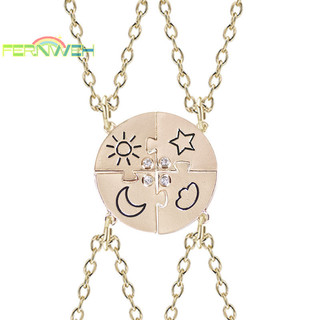 [Fernweh] 4 Miếng Vòng Cổ Mặt Trời Mặt Trăng Mặt Trăng Tròn Mới Thời Trang Người Bạn Thân Nhất Mãi Tình Bạn BFF Nam Nữ Quyến Rũ Chokers 2023 [MỚI]