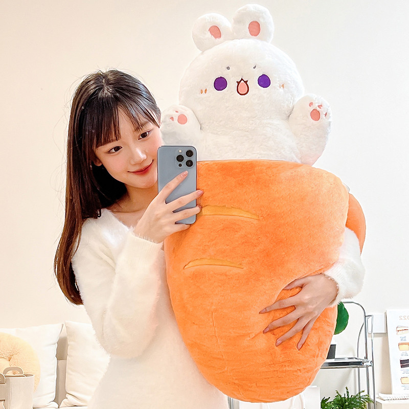 Kawaii Taiyaki Mèo Sang Trọng Đồ Chơi Dễ Thương Cà Rốt Thỏ Sang Trọng Gối Búp Bê Thỏ Vui Nhộn Ẩn Trong Cà Rốt Đồ Chơi Nhồi Bông Mềm Mại Cho Bé Làm Dịu Búp Bê Trang Trí Phòng Ngủ Búp Bê Trẻ Em Bé Gái Quà Tặng Sinh Nhật