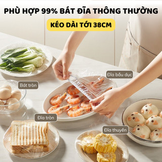 Màng bọc thực phẩm thế hệ mới dạng rút siêu dai tiện lợi có nắp đậy kín #A258