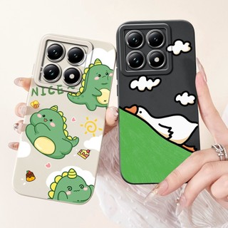 Ốp Lưng Gấu Trúc Dễ Thương Hoạt Hình Silicon Cho Xiaomi 14T Pro / Mi 14T Pro