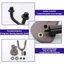 Móc Đàn Guitar CHEESELY, Móc Treo Tường Đàn Guitar Treo Tường Chống Trơn Trượt, Giá Trưng Bày Đàn Guitar Kim Loại Chất Lượng Cao Ukulele / Violin