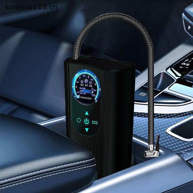 Máy bơm hơi lốp ô tô SRVN 12V Máy bơm hơi lốp có độ chính xác cao Máy bơm hơi điện tử bay hơi cho xe máy Xe đạp Ô tô.